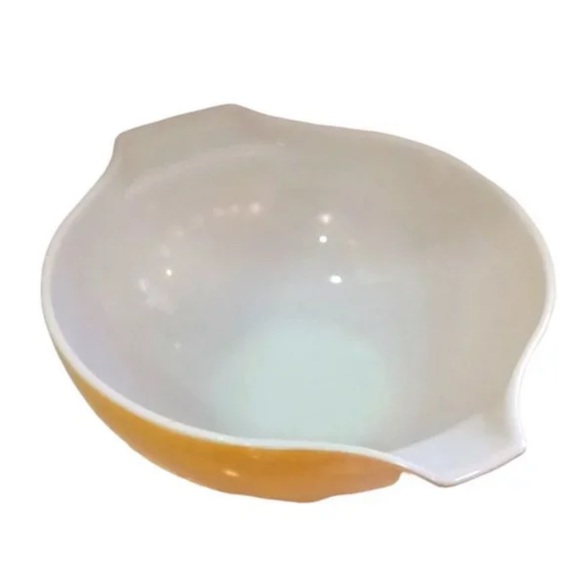 PYREX #444 Cinderella Mixing Bowl Gold with Flowers & Butterfly’s! 4 QT 🥣 - Picture 2 of 5